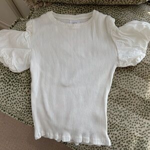 Zara White Short Sleeve Kids Tee